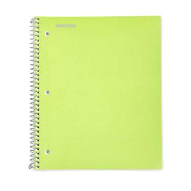 Imagem de Cadernos espirais duráveis da Mintra Office, 1 assunto - 100 folhas, bolso de poliéster, capa resistente à umidade, escola, escritório, negócios, profissional (verde, gráfico 1 x 10 unidades)