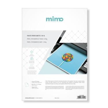 Imagem de Papel Fotográfico A4 240G Fosco Mimo - 50 Folhas