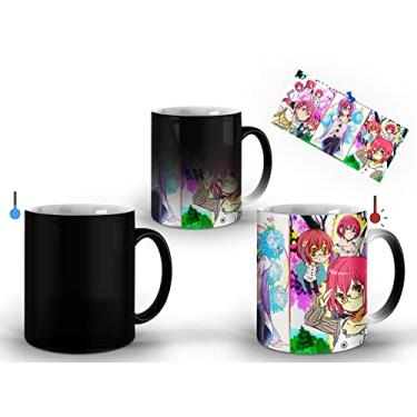 Imagem de Caneca LEAR Mágica Nanatsu no Taizai Gowther, 325 ml, Branco com detalhes dourados, Anime, Casa, Reutilizável