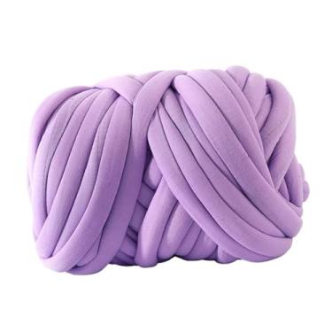 Imagem de Fio grosso e grosso, fio de crochê, pano lavável, fio volumoso, fio para cama, cerca, chapéus, cachecol artesanal, Violeta claro