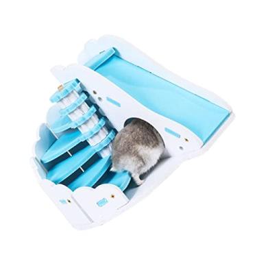 Imagem de Beavorty Casa Pequenos Animais De Estimação Pequeno Animal De Estimação Bluette Blueing Weasypet Blueh Hamster Brincando De Casinha Ninho De Hamster Hamster Exercício Brinquedo De Madeira