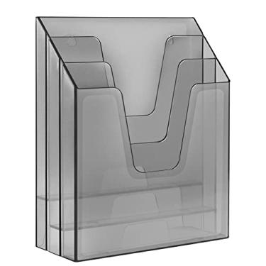 Imagem de Organizador de Documentos Vertical Triplo para Escritório Acrimet (Cor Fume)