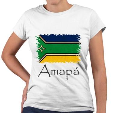 Imagem de Camiseta Baby Look Amapá Bandeira Estado Brasil - Web Print Estamparia