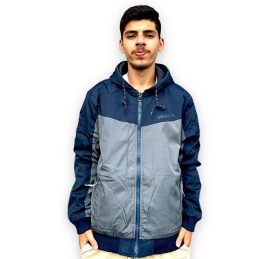 Imagem de Jaqueta Corta Vento Dupla Face Masculina Veste Os Dois Lado-Masculino