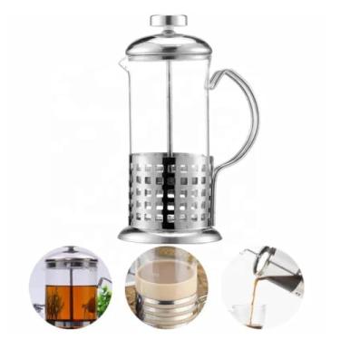 Imagem de Cafeteira Prensa Francesa Cremeira Em Vidro E Aço Inox 400ml