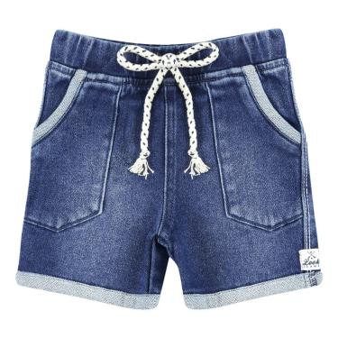 Imagem de Infantil - Shorts Look Jeans Moletom Jeans  menino