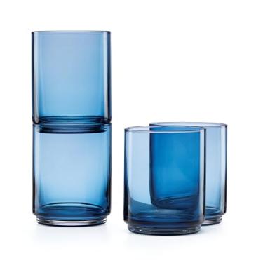 Imagem de Lenox Tuscany Classics Copos altos empilháveis de 4 peças para uso diário (cada um ou conjunto), HIGHBALL, SEM COR