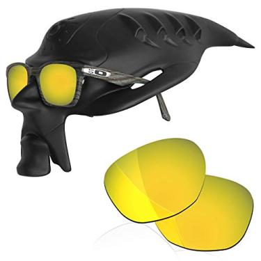 Imagem de RockShell Lentes polarizadas de reposição para óculos de sol Oakley Garage Rock OO9175 - Racing Gold