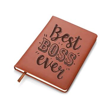 Imagem de RSRXEDL Caderno inspirador Being the Boss Is One Thing, 100 páginas pautadas, presentes para chefes, caderno motivacional Boss Ever