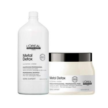 Imagem de Kit L'Oréal Professionnel Serie Expert Metal Detox – Shampoo 1500 ml + Máscara 500 g-Unissex