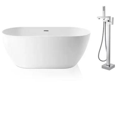 Imagem de Kit Banheira Imersao Freestanding Luxo 1.50m c/ Mist Cromado