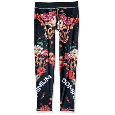 Imagem de Calça de Compressão Termica Legging Feminina - 1022 - Caveira Floral - G