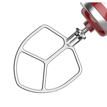 Imagem de Batedeira plana de aço inoxidável para Kitchen Aid 5qt Plus & 6 quart Bowl Lift Stand Mixer Acessórios Acessórios de auxílio de cozinha Lavável na lava-louças