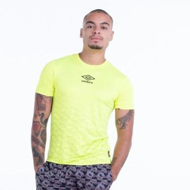 Imagem de Camisa Umbro Futevôlei Graphic Masculina - Verde Limão