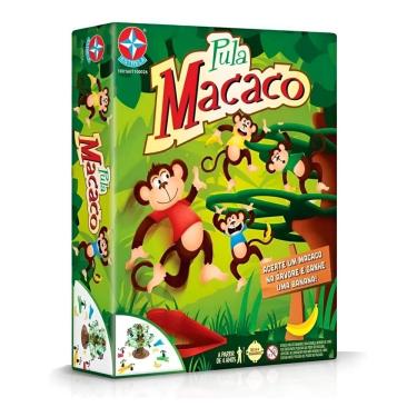 Imagem de Jogo Pula Macaco Clássico Brinquedo Criança Diversão