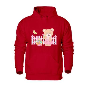 Imagem de Blusa Agasalho Moletom Feminino Plus Size Flanelado Com Capuz Ajustavel e Bolso Canguru