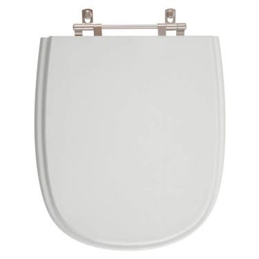 Imagem de Assento Sanitario Poliester Com Amortecedor Sabatini Cinza Claro Para Vaso Icasa