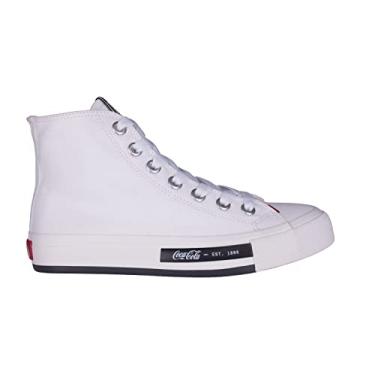 Imagem de Tênis Coca-Cola Shoes, Daytona Hi, Feminino, Branco, 37