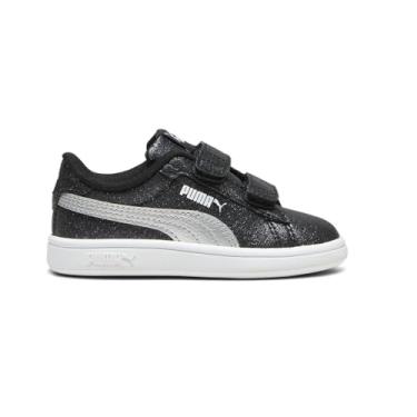 Imagem de PUMA Tênis infantil unissex Smash Hook and Loop, Puma Preto-puma prata-puma branco, 17