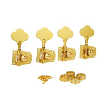 Imagem de KAISH Gold Cloverleaf Bass Tuners Bass Tuning Machines Teclas de afinação de baixo para padrão/Highway One Series Jazz J Bass/Precision P Bass