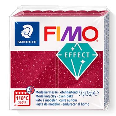 Imagem de STAEDTLER Massa de Modelar Profissional FIMO Effect 57g (1 Unidade) Galaxy Vermelho - 8010-202 - Argila Polímera Para Biscuit que Endurece no Forno – Ideal para Artesanato, Miniaturas e Bijuterias