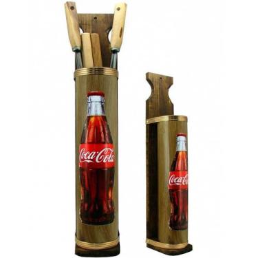 Imagem de Porta Espetos De Churrasco Gourmet Decorativo Coca Cola Coke - Retrofe