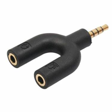 Imagem de Adaptador De Áudio P2 X 2P2 - Generico, Preto, P2