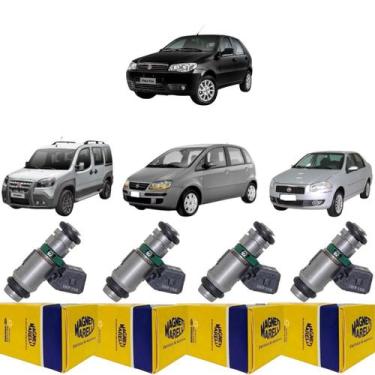 Imagem de 4 Bico Injetor Siena Doblo Palio Idea 1.8 2004 A 2019 Iwp168 - Magneti