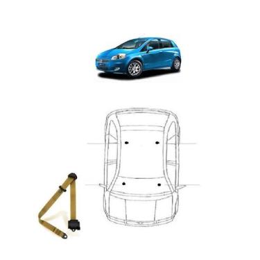 Imagem de Cinto de Segurança 3 pontos dianteiro Fiat Punto - Dialp, Bege