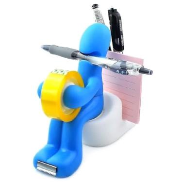 Imagem de Suporte Escritório Fita Adesiva Caneta Post-it e Clips The Butt Porta Tudo Divertido e Criativo