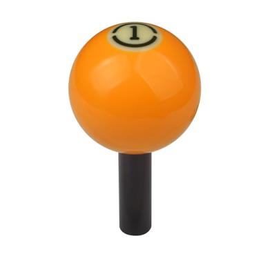 Imagem de Mavota Alavanca de câmbio de haste de bola de bilhar ouro 1x alavanca de câmbio alavanca de câmbio de marcha de bola de bilhar cabe na maioria dos veículos de transmissão manual automática do carro,
