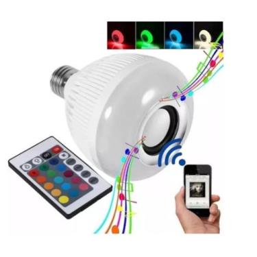Imagem de Lampada Musical Caixa Som Bluetooth c Led Com Controle - ONIK
