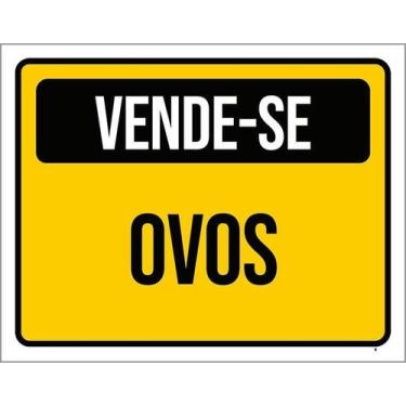 Imagem de Placa De Sinalização - Vende-Se Ovos 18X23 - Sinalizo