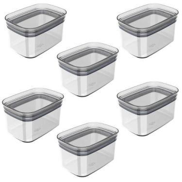 Imagem de 6x Porta Temperos Pote 650ml Organizador OU Block Hermético