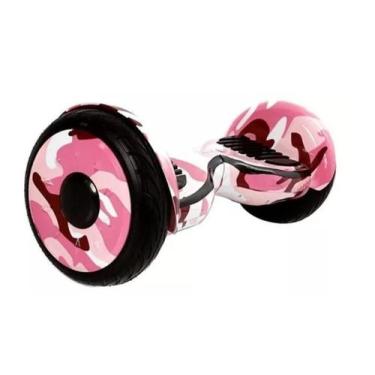 Imagem de Hoverboard 10 Polegadas Rosa Camuflado Skate Elétrico - Brinovar