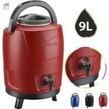 Imagem de Botijão Garrafão Termico 9l Para Agua Suco Café Chá Com Torneira E Tri