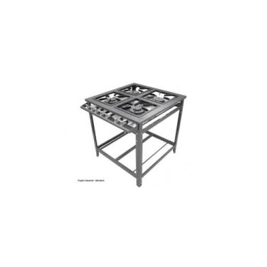 Imagem de Fogao Industrial 4 Bocas 2 Duplas Baixa Pressao - INNAL