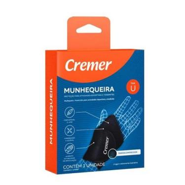 Imagem de Munhequeira Ajustável Preta Tamanho Único Neoprene Cremer