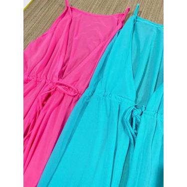 Imagem de Saida de Praia Longa Piscina Vestido Leve de Banho Saidas alcinha luxx