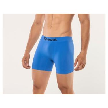 Imagem de Cueca boxer sem costura microfibra escolha a cor Keeper, Royal, G