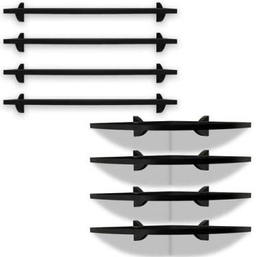 Imagem de Kit 4 Prateleiras Nicho 60x15 + 4 De Canto Flutuante 35x35  - Isabel C