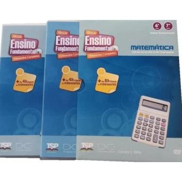 Imagem de Coleção: Videoaulas Ensino Fundamental - Matemática 6º e 7º ano DVD Au
