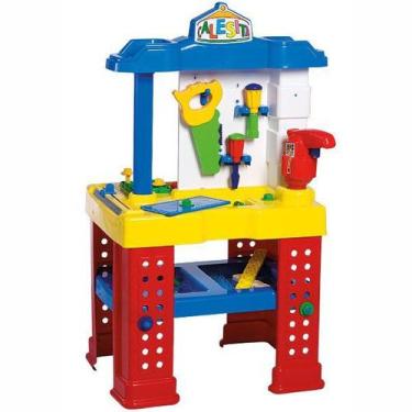 Imagem de Bancada de Trabalho com Ferramentas - Multicolorido - 450 - Calesita