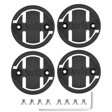 Imagem de Suporte de bicicleta de computador para Wahoo, pacote com 4 inserções de montagem Wahoo compatíveis com suportes de computador de ciclismo Wahoo dianteiros, base de substituição de suportes de