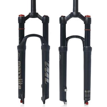 Imagem de ZTZ 26 garfos de suspensão MTB para viagem 120 mm, tubo reto 1-1/8, garfos para bicicleta de montanha de tubo reto 1-1/8 (bloqueio manual - bloqueio remoto) (bloqueio manual direto, 73,66 cm)