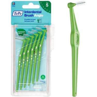 Imagem de Escova Interdental Macia  Tepe c/ Cabo Verde Size 5  0.8mm  6 unidades