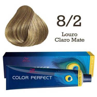 Imagem de Coloração Color Perfect 8/2 Louro Claro Mate  Wella - Wella Profession