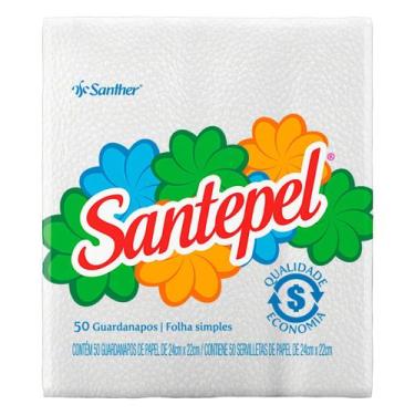 Imagem de Guardanapo De Papel Folha Simples Santepel 24cm X 22cm Pacote 50 Unida