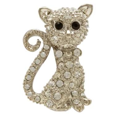 Imagem de Broche Strass Gato BRG7635 - Akasaki
