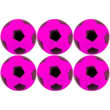 Imagem de 06x Bola De Vinil Pingo Dente De Leite Futebol Kit Atacado - Supri Lar